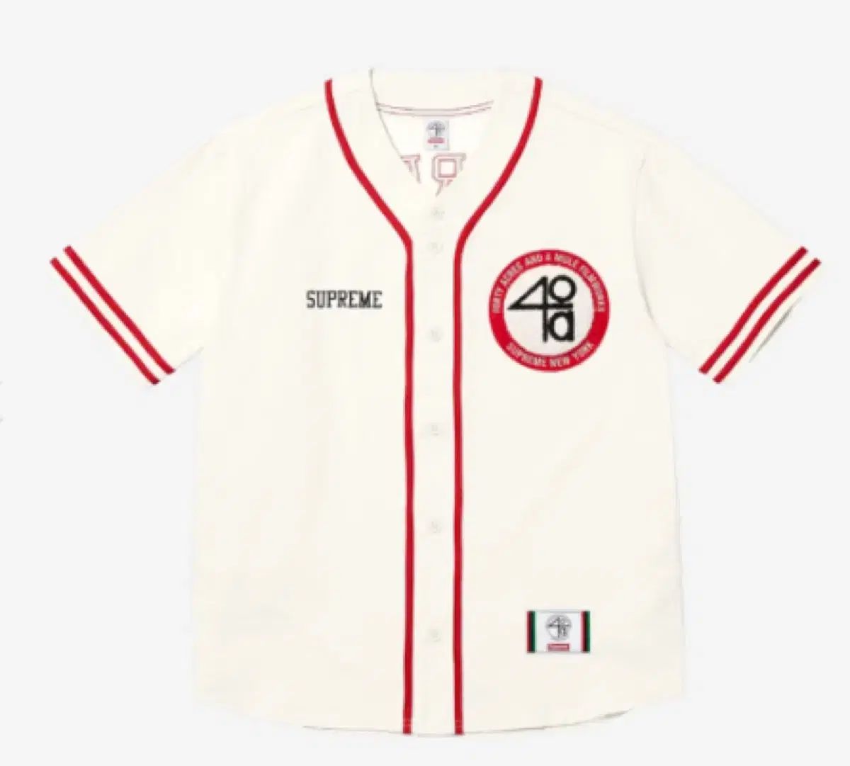 Supreme シュプリーム 40 エーカー ツイル ベースボール ジャージ ナチュラル