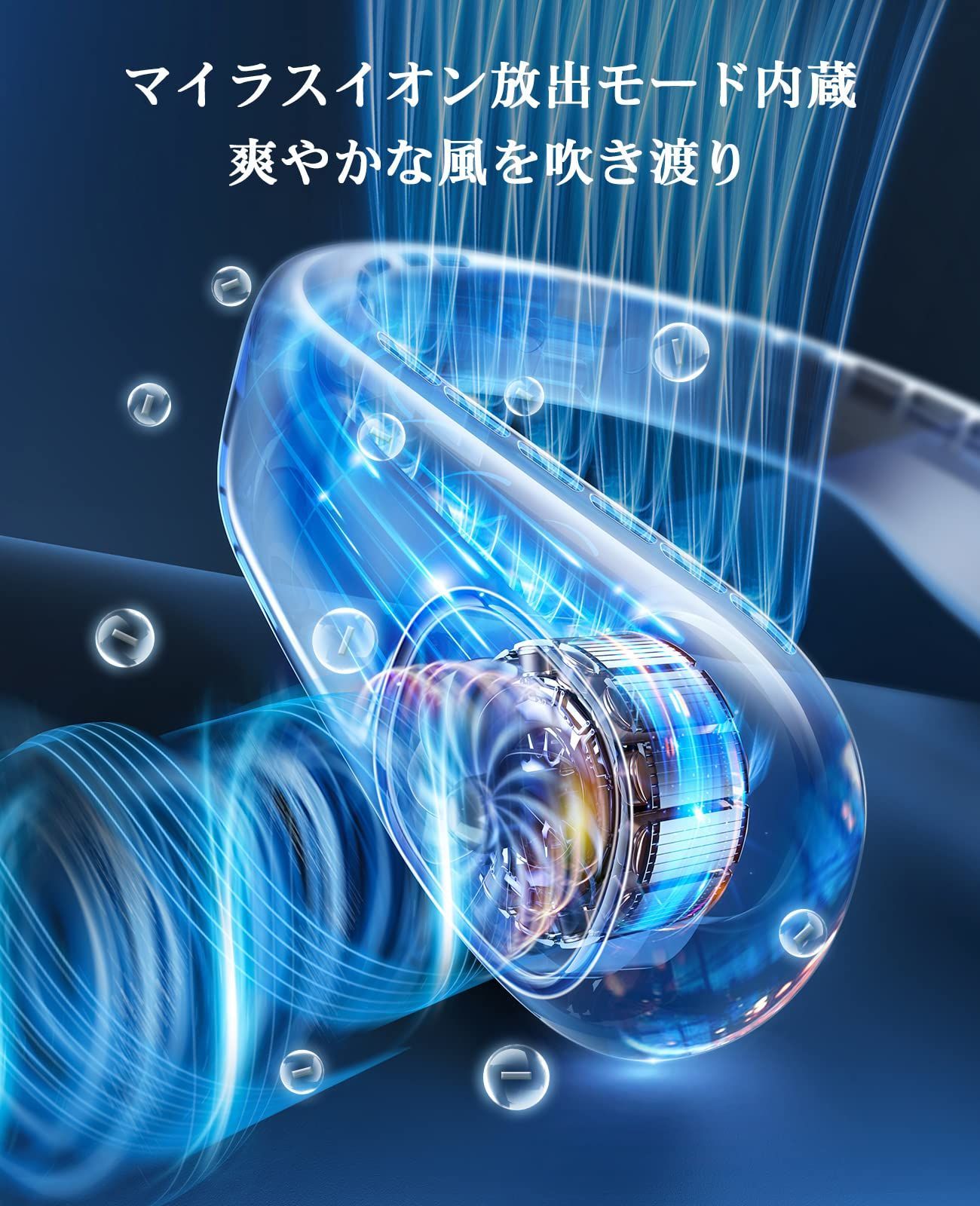 冷暖房・空調 【2024年業界初伸縮可動式】DesertWest 首掛け扇風機
