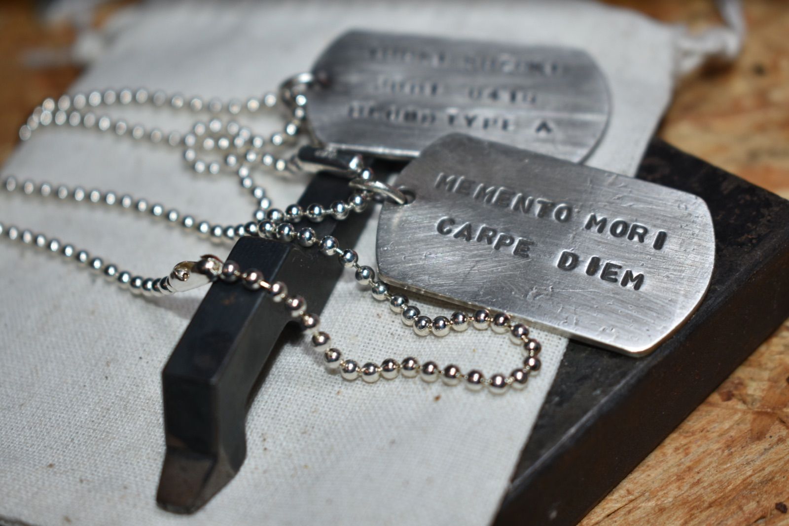 silver 950【1枚組】dog tag handmade silver 950【1枚組】dog tag handmade