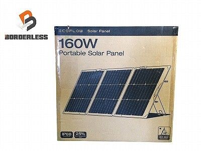 ECOFLOW エコフロー 160W ポータブルソーラーパネル SOLAR PANEL ‎EF-F -P160-04 キャンプ 災害 地震115301