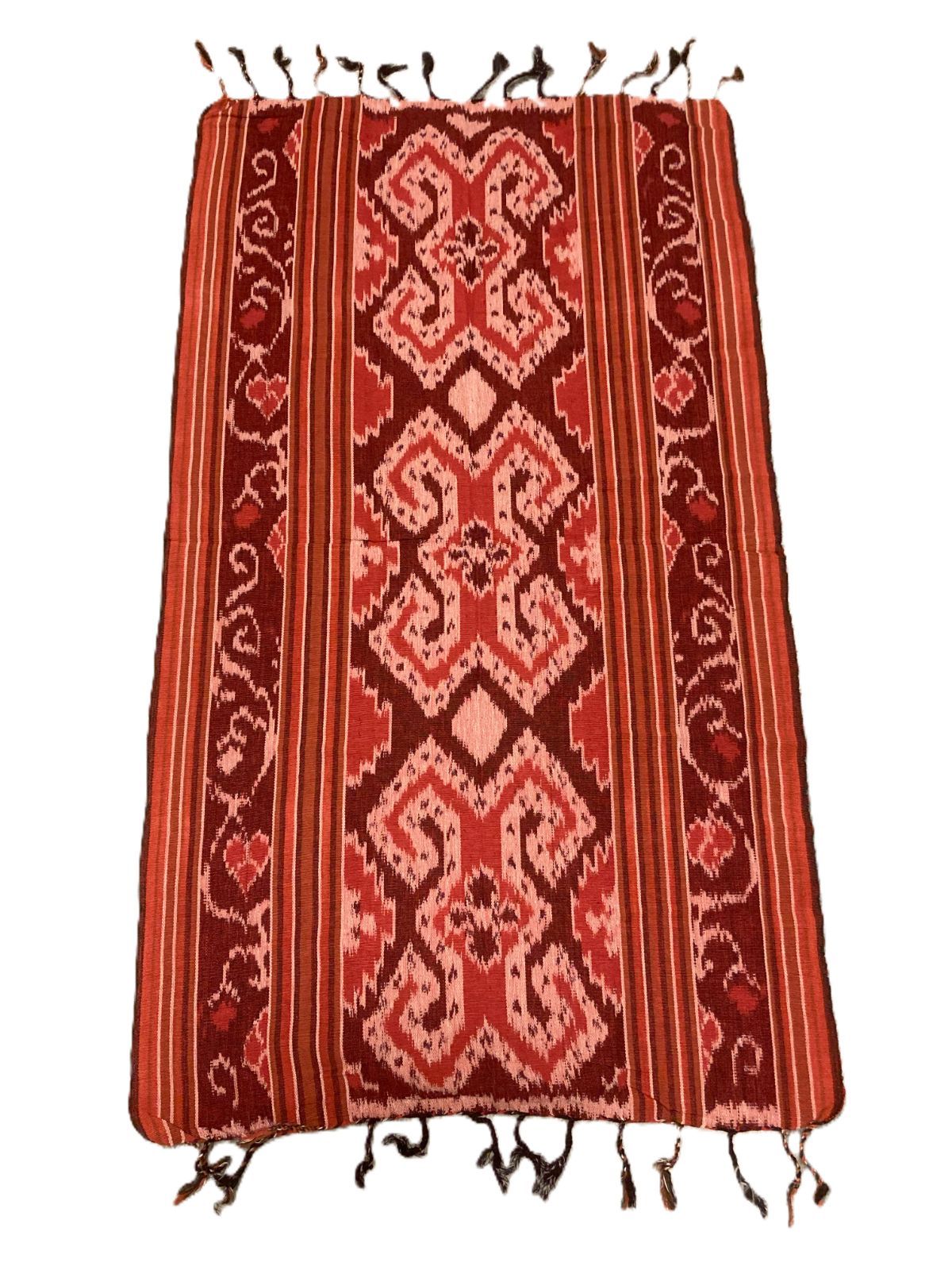 現地モノ ジャワ島・バリ島 バティック フリークロス 寝具 新品未使用 サイケ柄 現地モノ ジャワ島・バリ島 バティック フリークロス 寝具 新品未使用