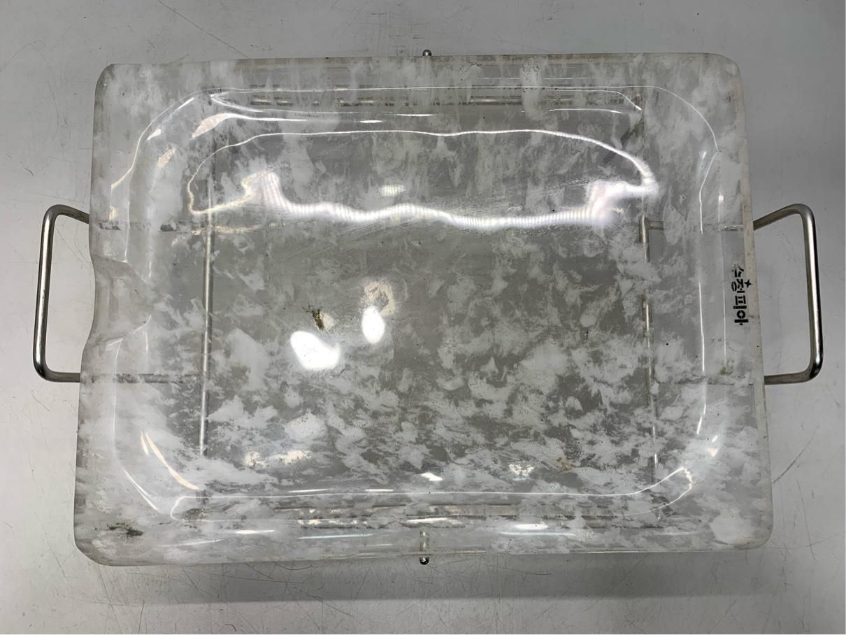水晶プレート セット台付 焼肉 韓国食器 サムギョプサル 調理器具 業務用 A9755A12