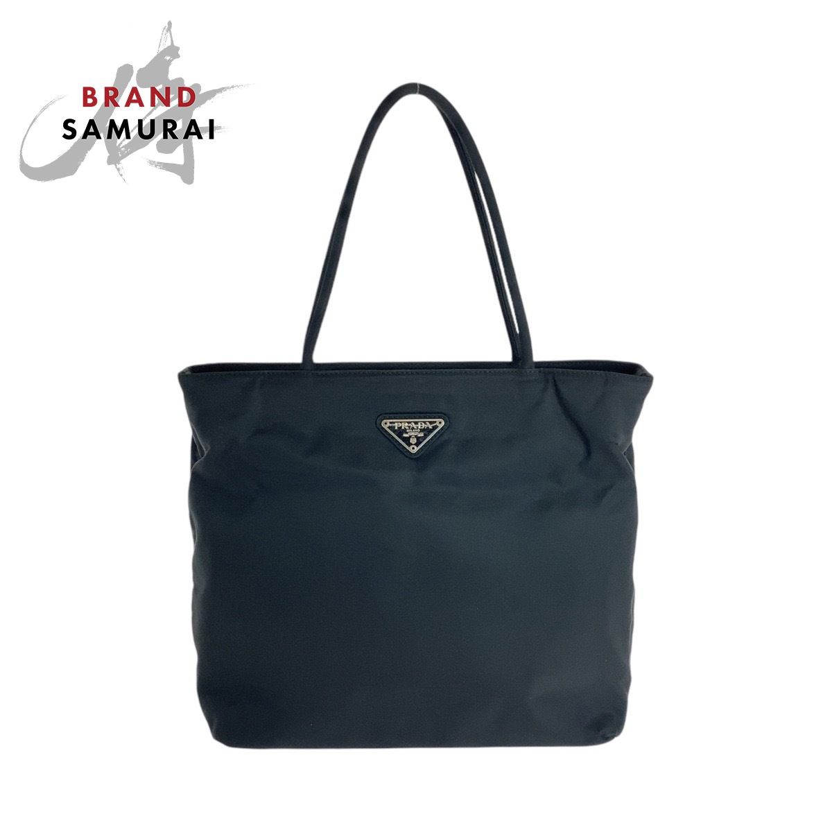 美品 PRADA プラダ テスート 三角ロゴプレート ブラック 黒 シルバー金具 ナイロン ショルダーバッグ トートバッグ レディース  410968【中古】 - メルカリ