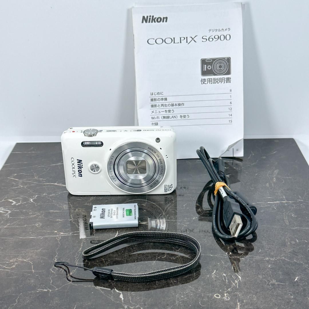 Nikon ニコン COOLPIX S6900 クールピクス ホワイト コンパクト