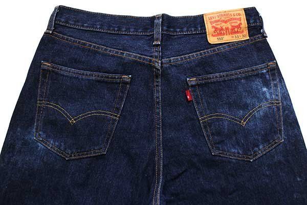 メキシコ製 Levi'sリーバイス 550 デニムパンツ w33 L32☆SDP1831 濃紺 