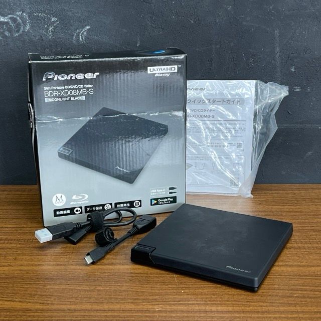 ポータブル ブルーレイドライブ Pioneer パイオニア BDR-XD08MB-S BD マットブラック | 512071