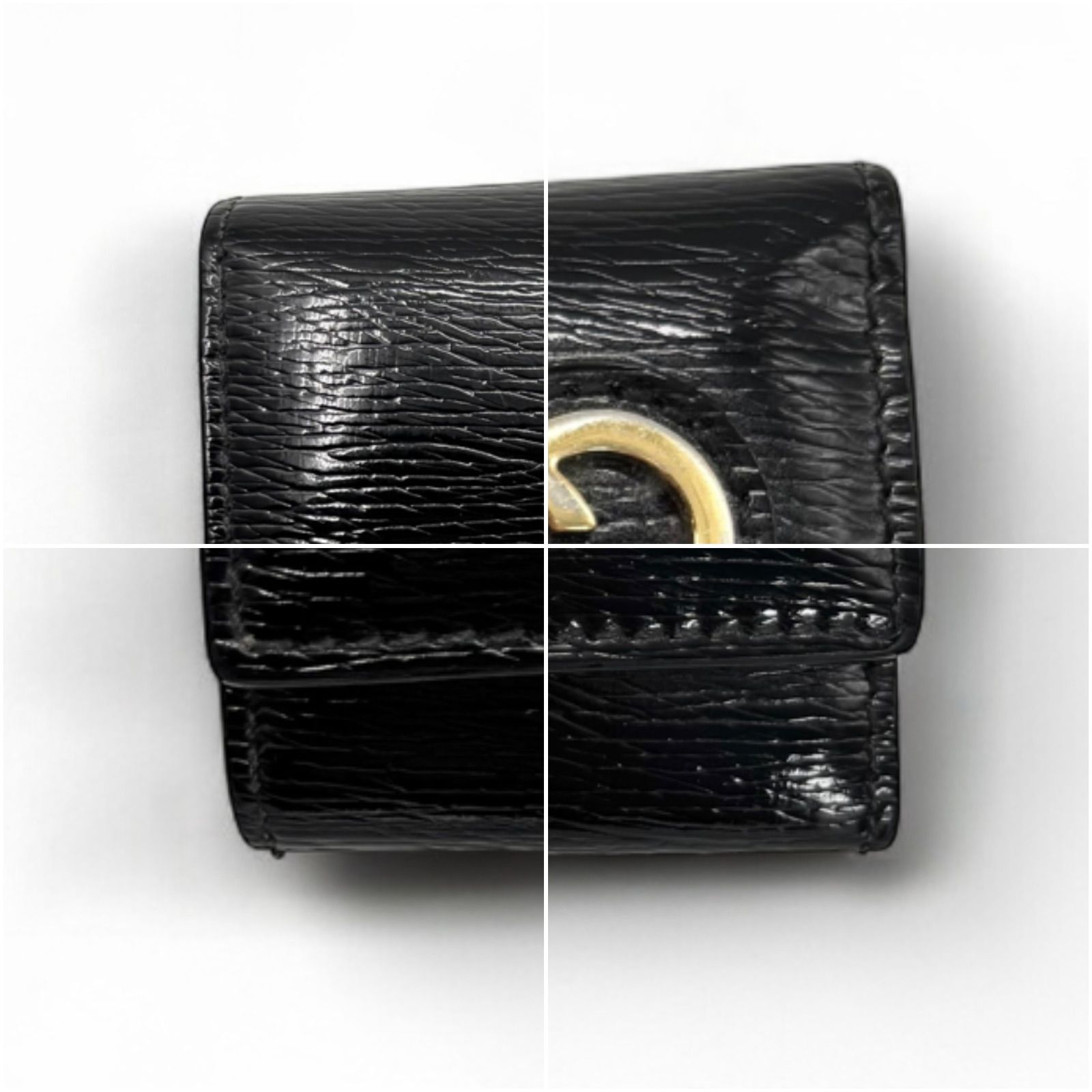 GUCCI グッチ キーケース ラブリーGGハート 6連 ブラック - メルカリ