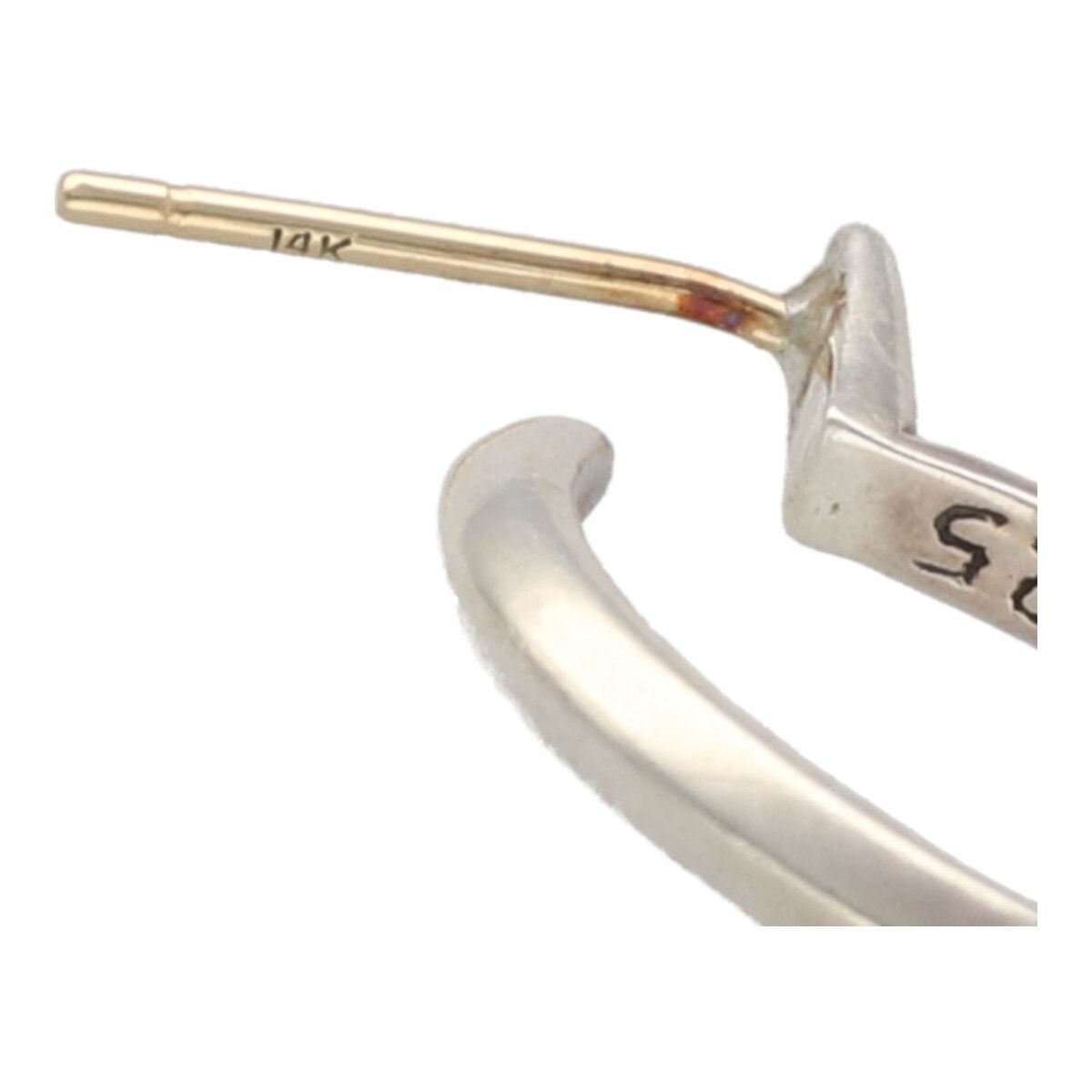 中古】 CHROME HEARTS クロムハーツ フープピアス タイニーCHクロス
