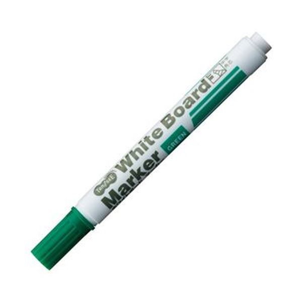 まとめ TANOSEE ホワイトボードマーカー中字 角芯 緑 1セット 12本 ×20セット