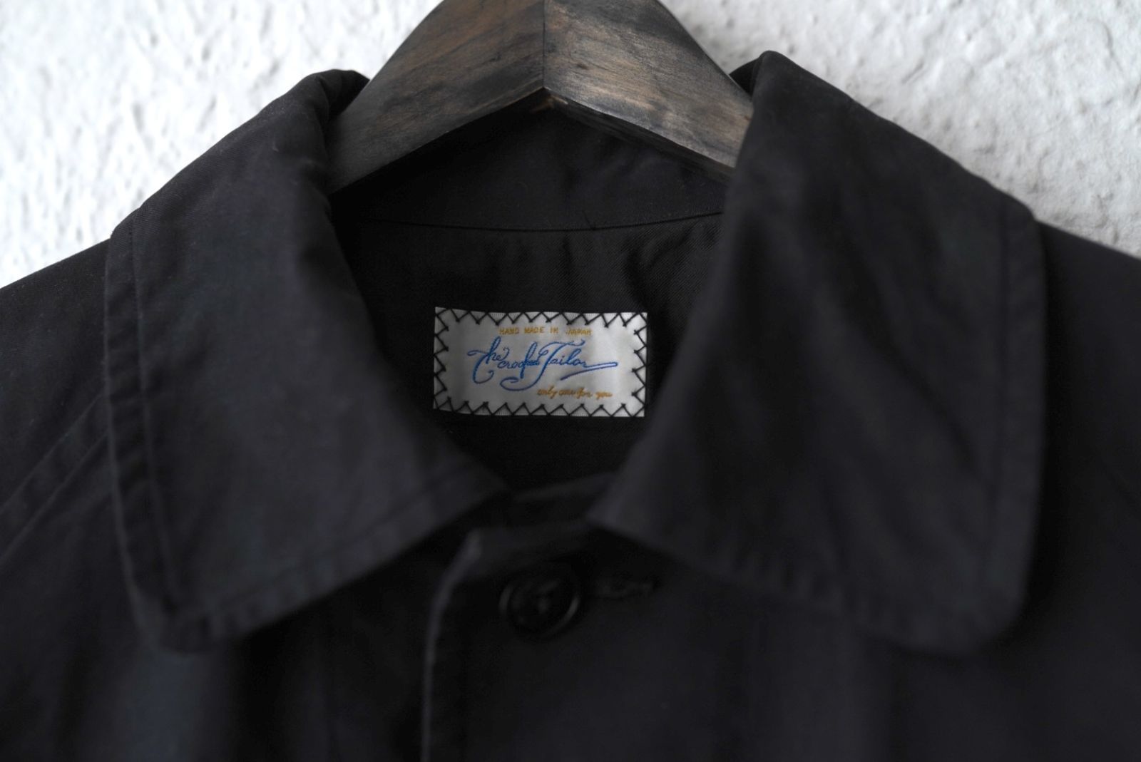 21AW Round Collar Long Tent Line Coat ヘビーコットンオーバーサイズ 