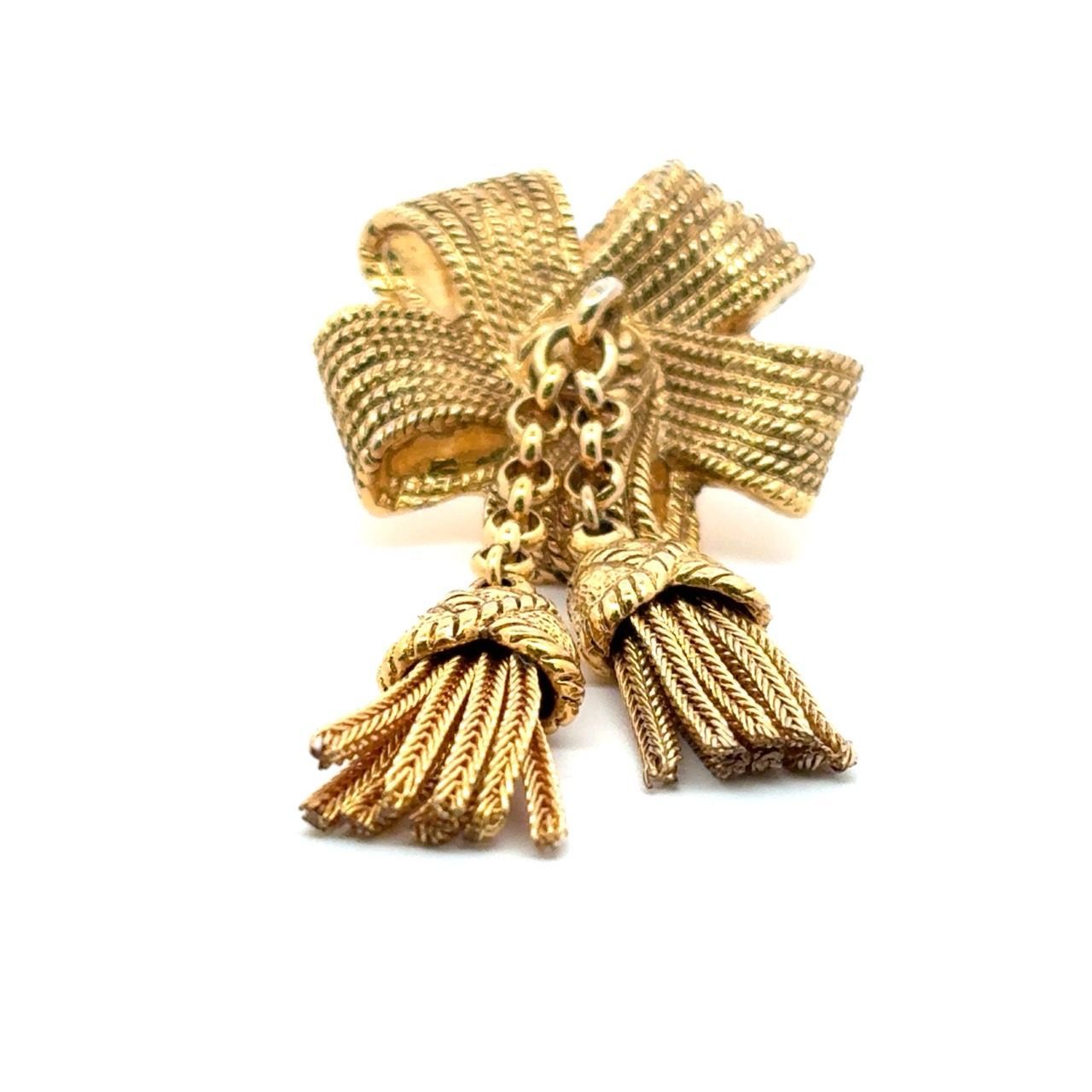 ソニアリキエル SONIA RYKIEL フラワー タッセル ピンバッジ ソニアリキエル SONIA RYKIEL フラワー タッセル ピンバッジ
