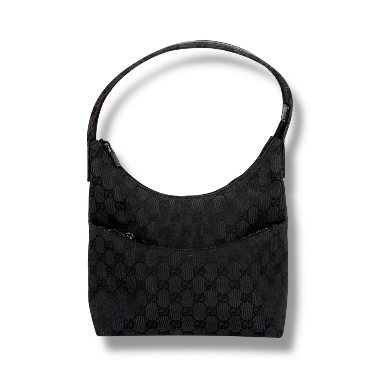 GUCCI グッチ ワンショルダーバッグ GGキャンバス ブラック 黒 