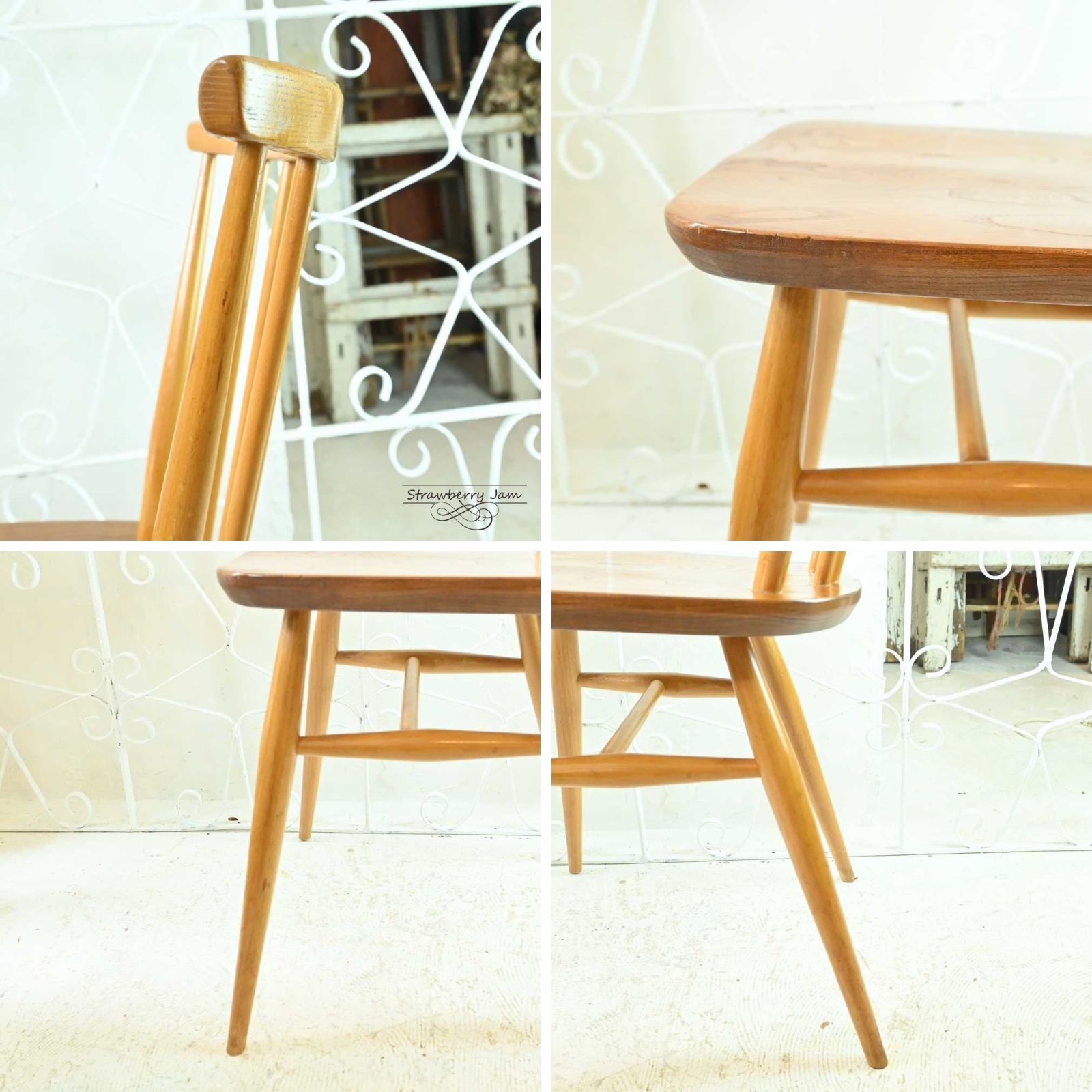 L3705-297-1 英国ヴィンテージ ERCOL アーコールチェア ボウバック