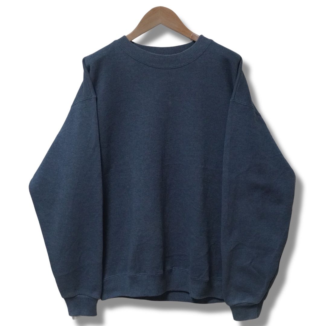 Lee リー　コットンベスト　裏ボア　アメカジ　ビッグシルエット　XXL 古着 Lee リー スウェット L相当 ネイビー 90s USA製 ヴィンテージ