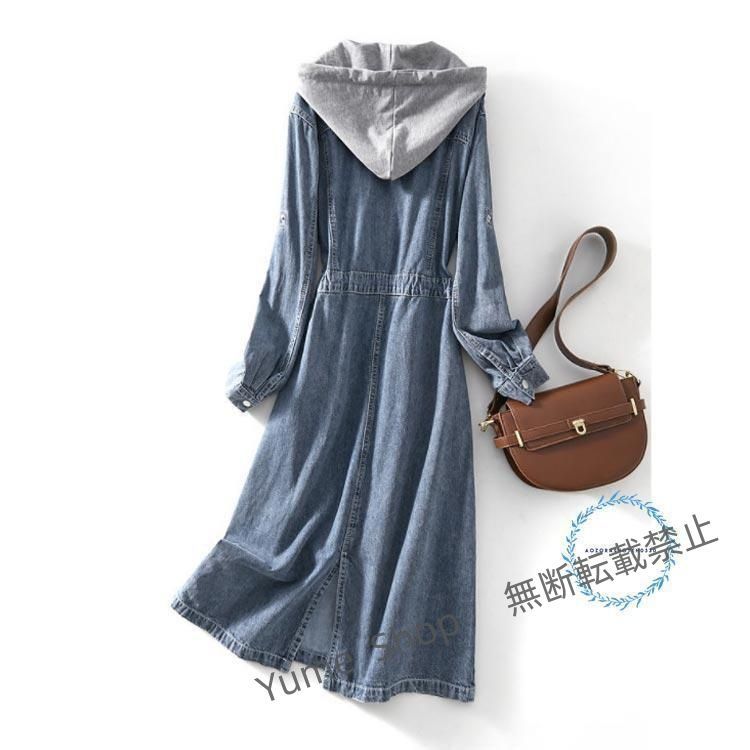 デニムワンピース ロングワンピース