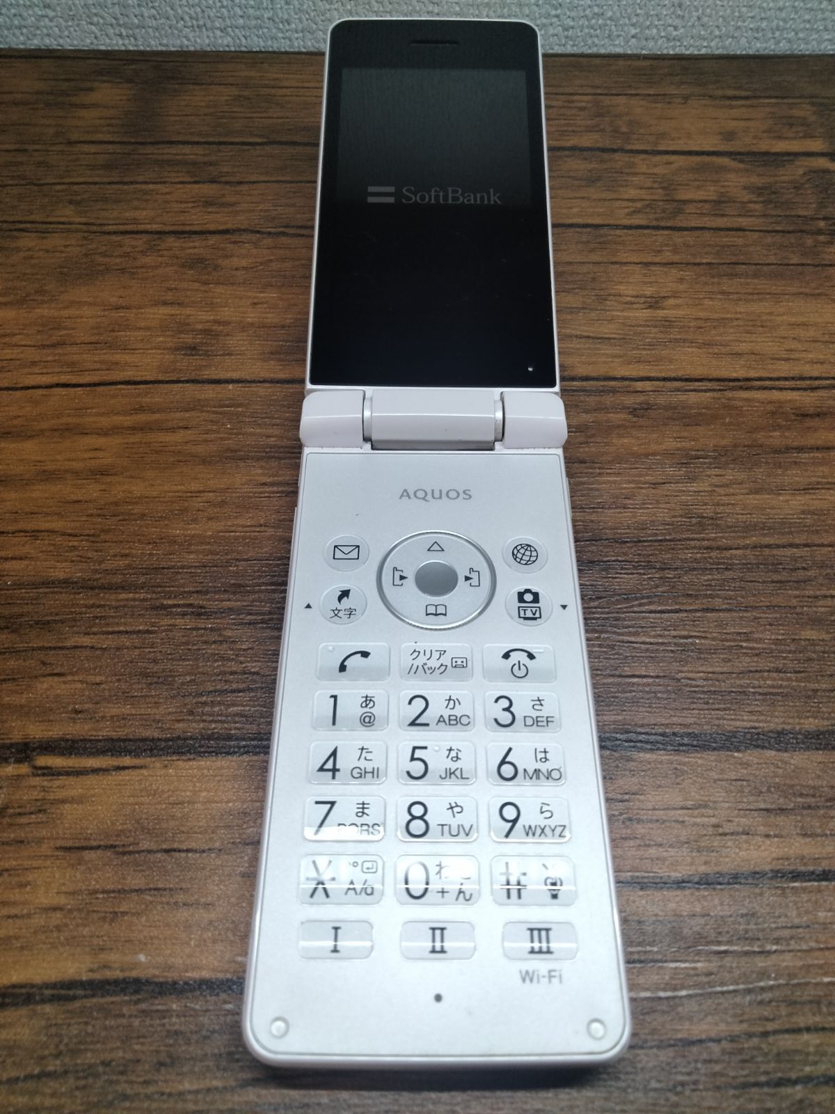 SoftBank AQUOS ガラケー NP805SH 白 ムスビー｜【SIMフリー】AQUOS