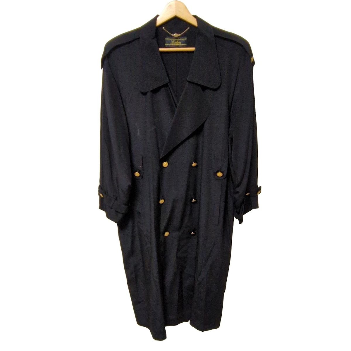 Leilian レリアン コート サイズ7 S レディース - 黒 長袖|シルク|肩パッド|春|秋