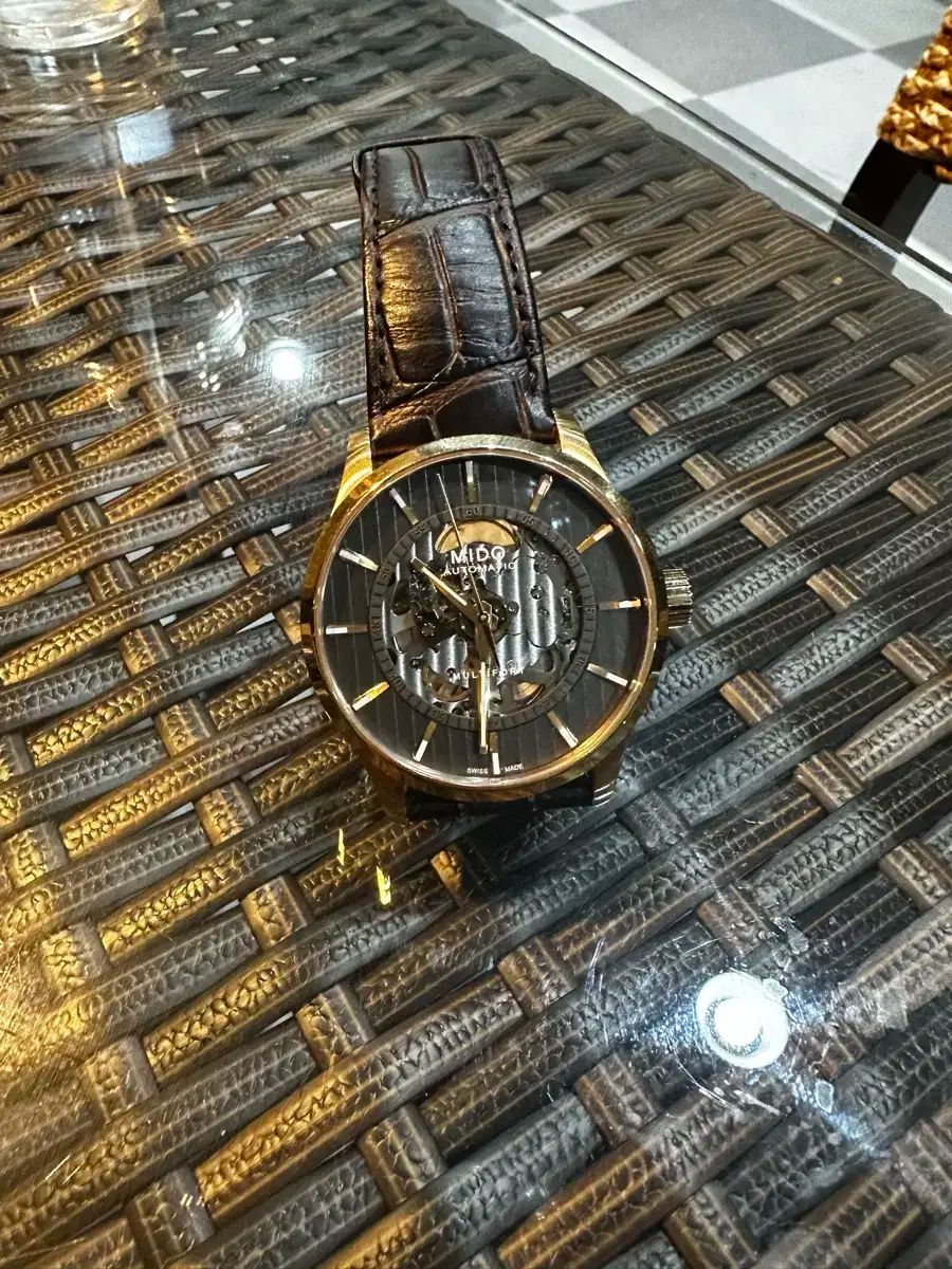 MIDO ミドー マルチポート スケルトン めまい ローズゴールド PVD