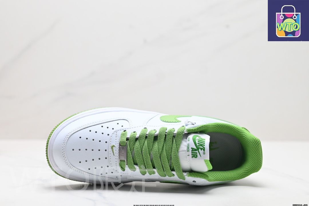 エアフォース1 ホワイト/カーミット グリーン 27cm NIKE AIR FORCE 1 '07 ナイキ エア フォース WHITE/KERMIT GREEN