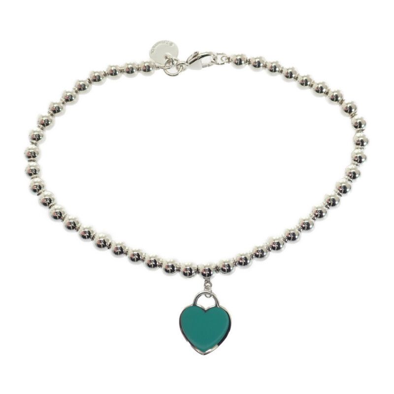 ティファニー TIFFANY-Co. リターントゥ ブルーハートタグビーズ 60136706 ブレスレット シルバー925 レディース Aランク