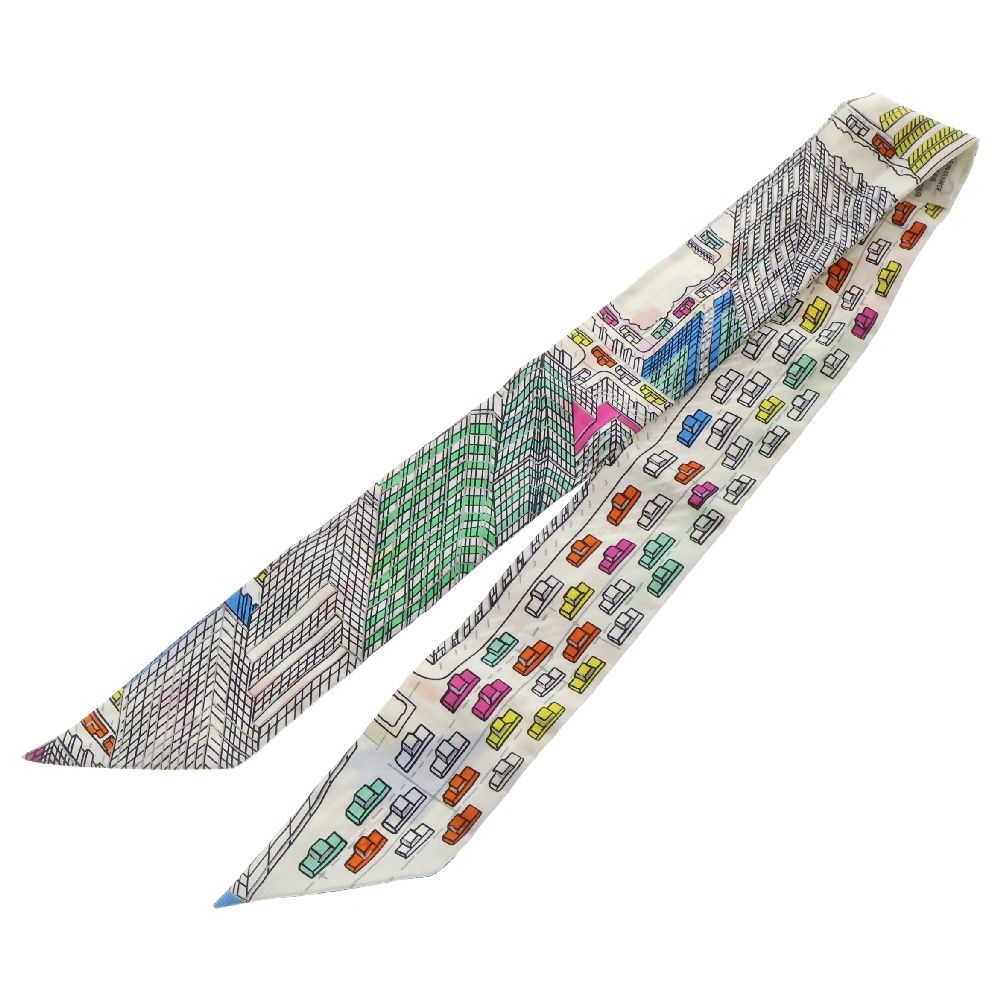 HERMES エルメス PANTIN CITY ツイリー パンタンシティー シルクスカーフ マルチ