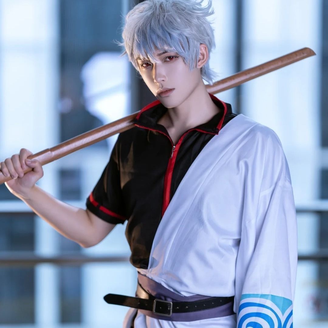 銀魂  坂田銀時 コスプレ フルセット Amazon.co.jp: jojo2019_cos コスプレ衣装 銀魂 坂田銀時 セット