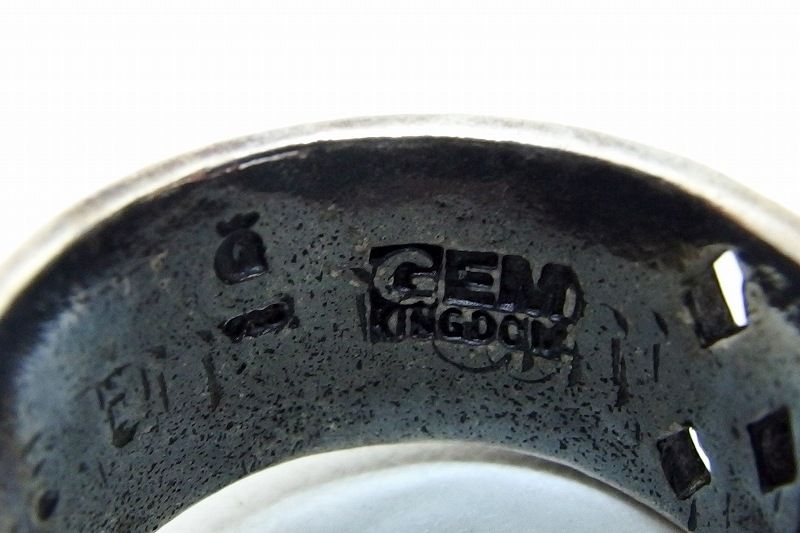 222215】GEM KINGDOM ジェムキングダム SV925 指輪 リング 白蝶貝