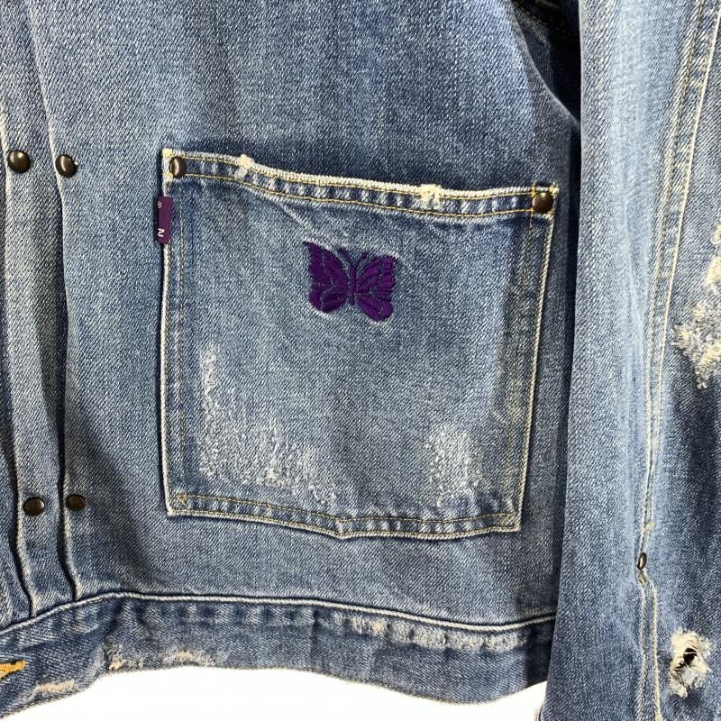 中古】NEEDLES 22SS Papillon Patches Jean Jacket サイズXL