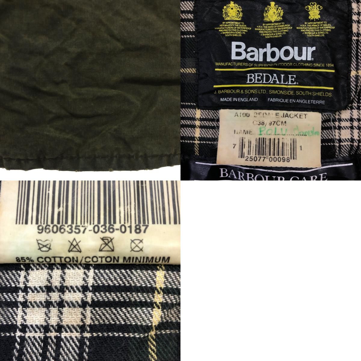 Barbour バブアー BEDALE オイルドジャケット アウター ユーロ カーキ