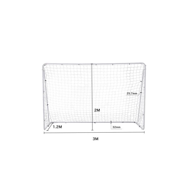 BTM サッカーゴール フットサルゴール 公式サイズ3m×2m 組み立て式 キャリーバッグ付 室内 屋外兼用 ネット サッカーゴール フットサル ゴール サッカー ミニサッカー トレーニング 0