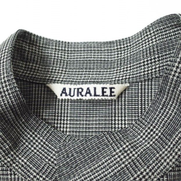 AURALEE オーラリー 日本製 SUMMER WOOL GLEN CHECK ONE-PIECE サマー 