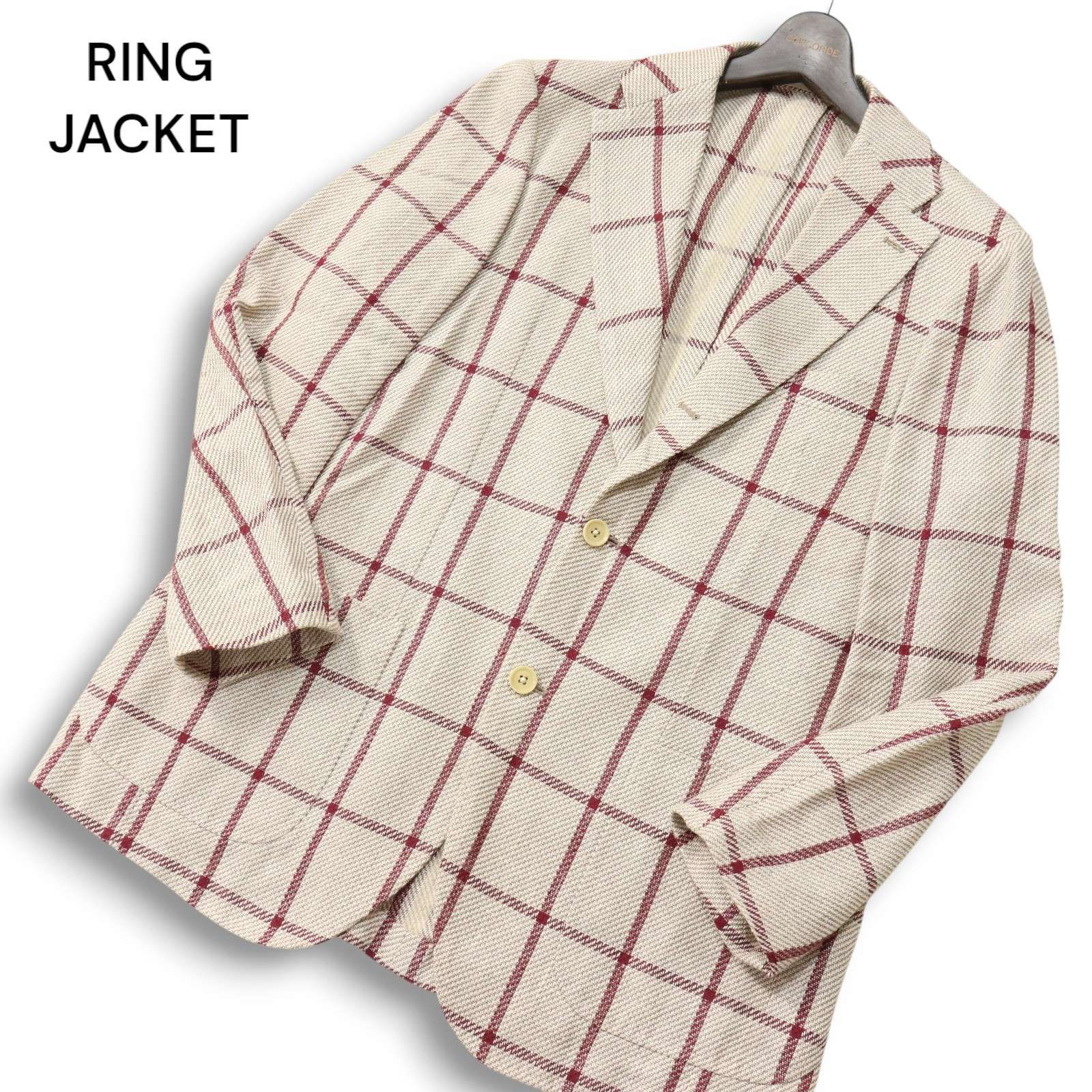 リングヂャケット　テーラードジャケット　リネン 21SS☆ RING JACKET リングヂャケット 春夏☆ 麻 リネン