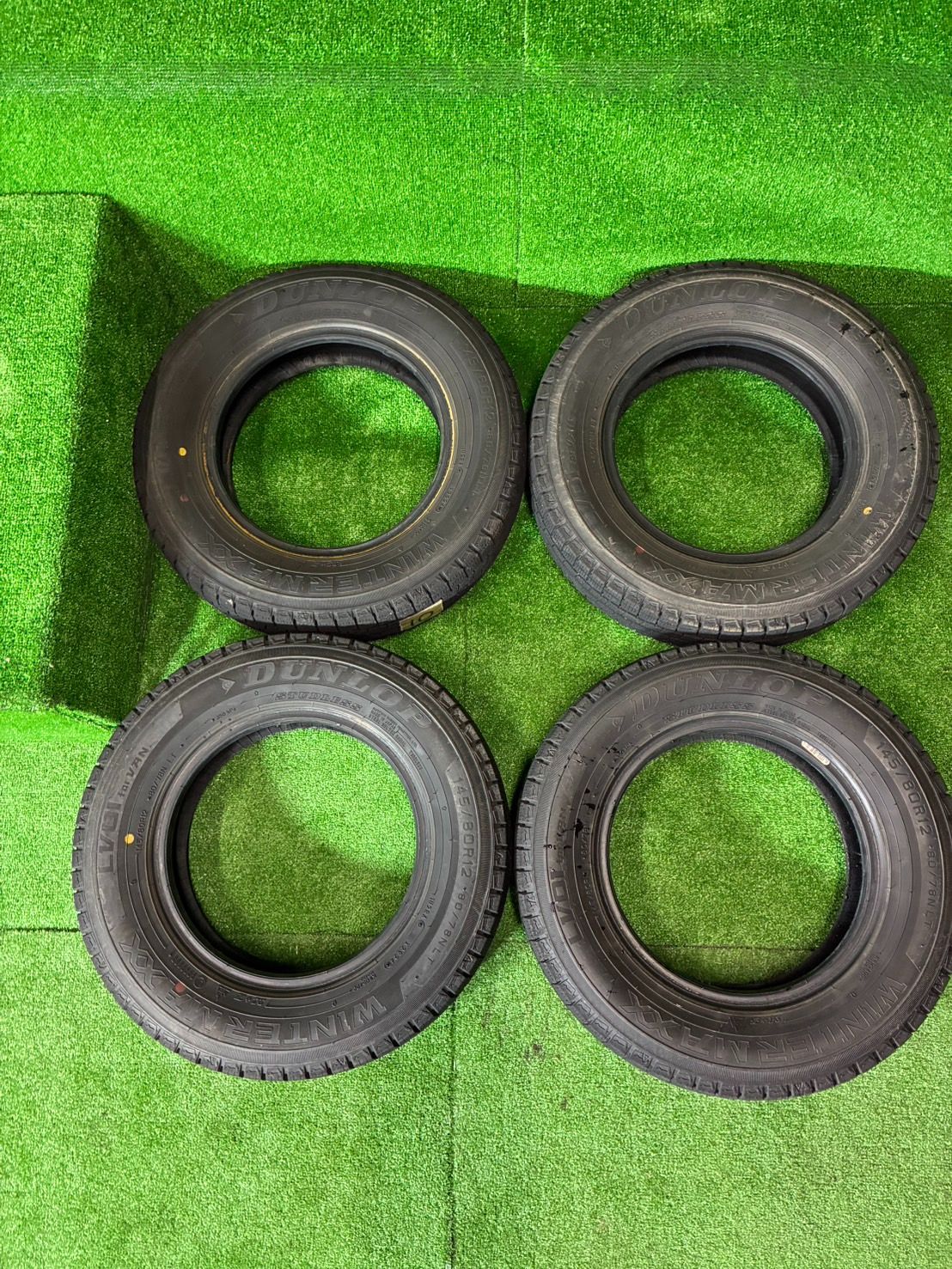 ブリジストン ウインターマックス 145R12 6PRLT 4本セット DUNLOP