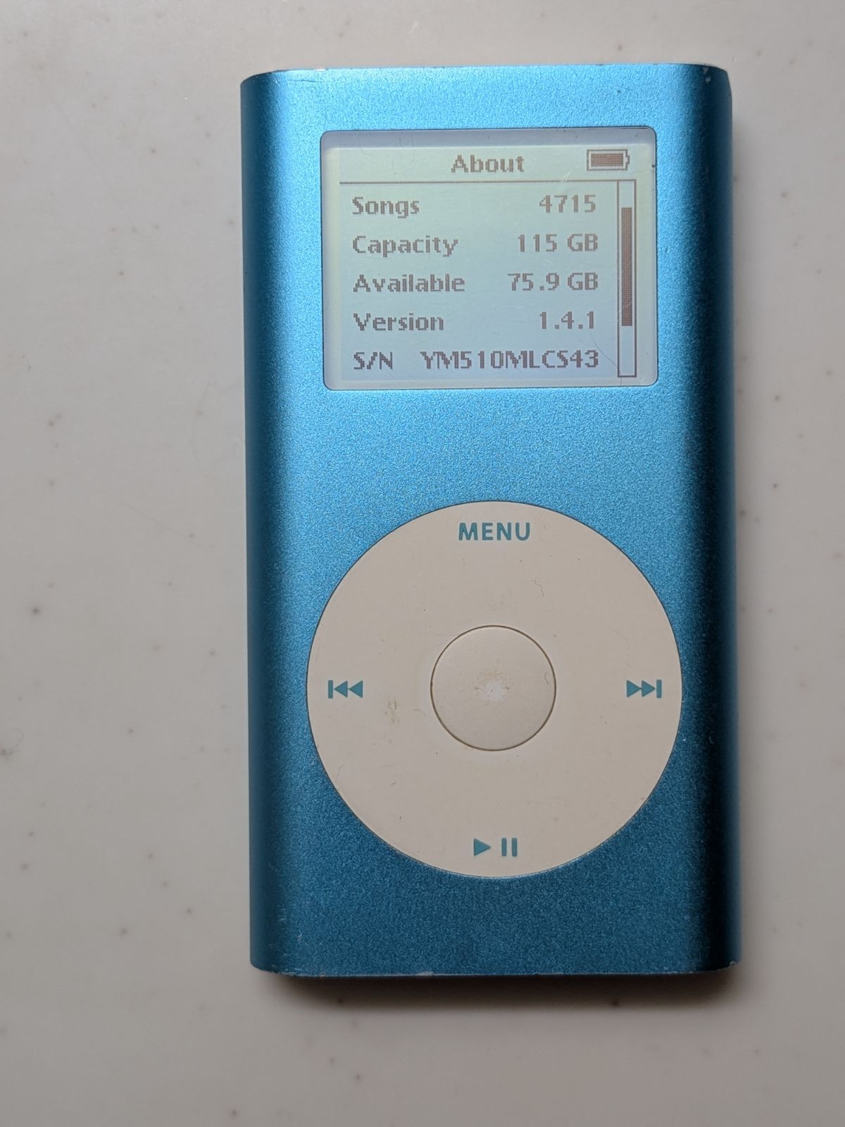 iPod mini 第2世代 M9802J 128GB 新品バッテリー - メルカリ