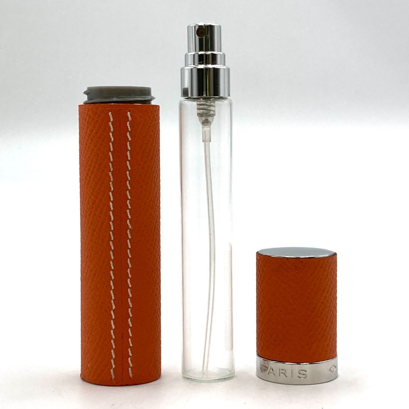 HERMES アトマイザー香水ボトル オレンジ色 HERMES アトマイザー香水