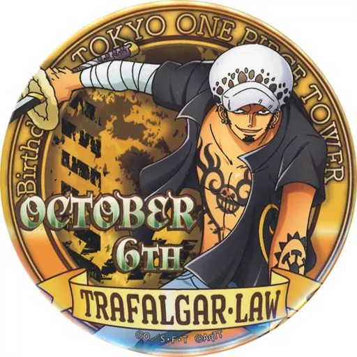 中古】バッジ・ピンズ トラファルガー・ロー バースデー缶バッジ(2017