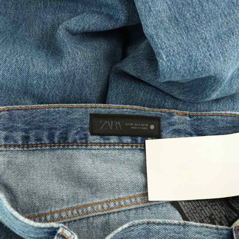 ザラ ZARA ハイウエストパラッツォジーンズ デニムパンツ ワイド