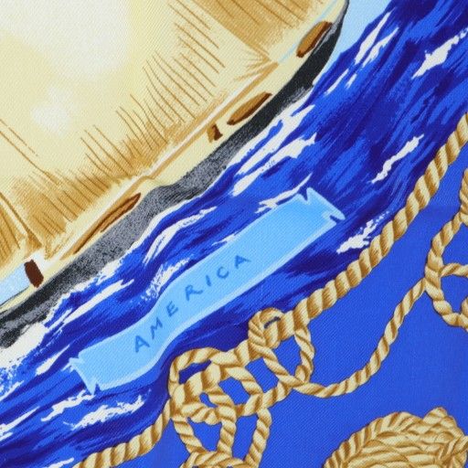 ルイヴィトン LOUIS VUITTON ルイヴィトンカップ記念 スカーフ シルク  