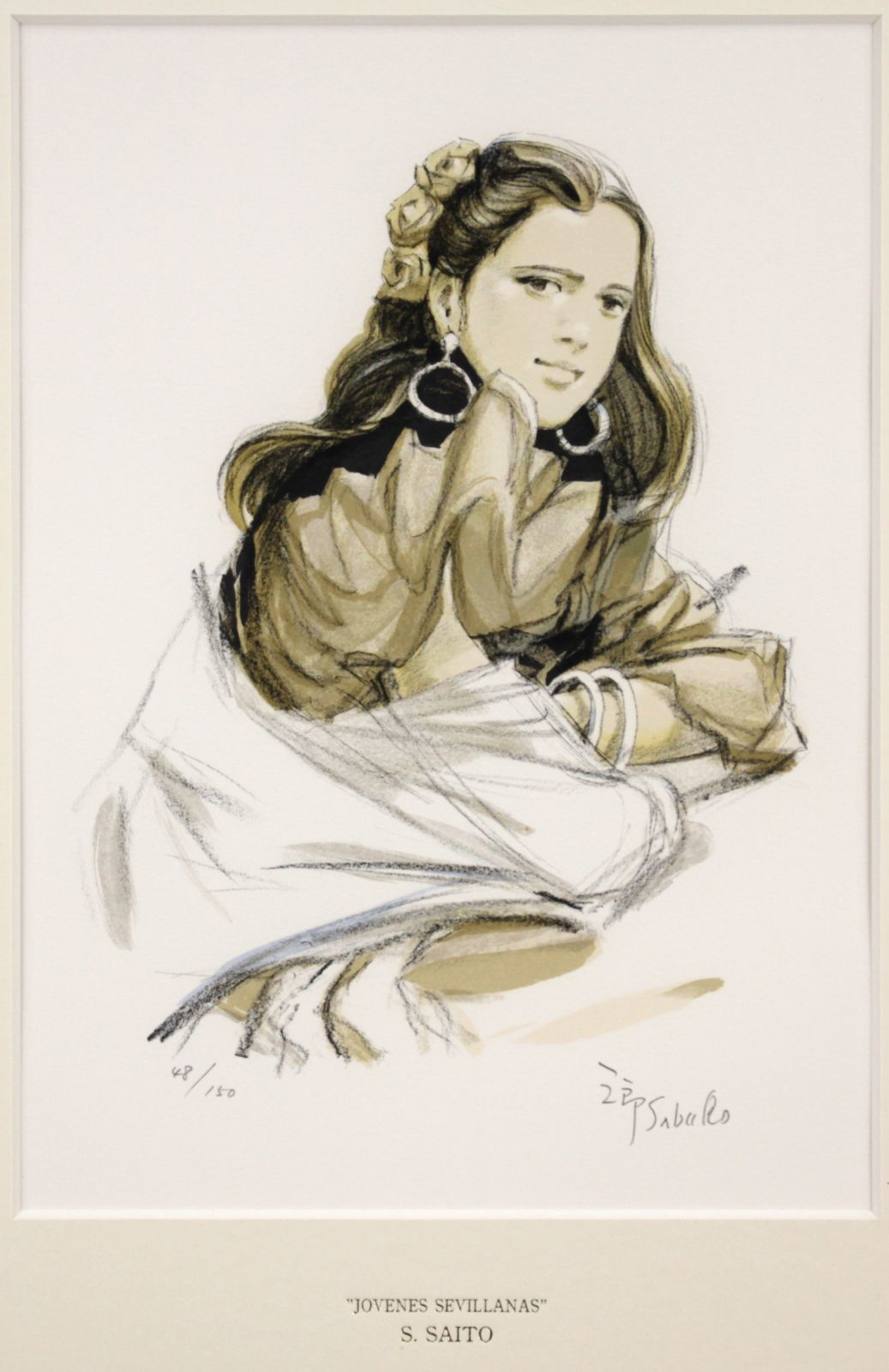 斎藤三郎 「イザベル」 リトグラフ 版画 絵画 斎藤三郎 「イザベル」 リトグラフ 版画 絵画 - メルカリ