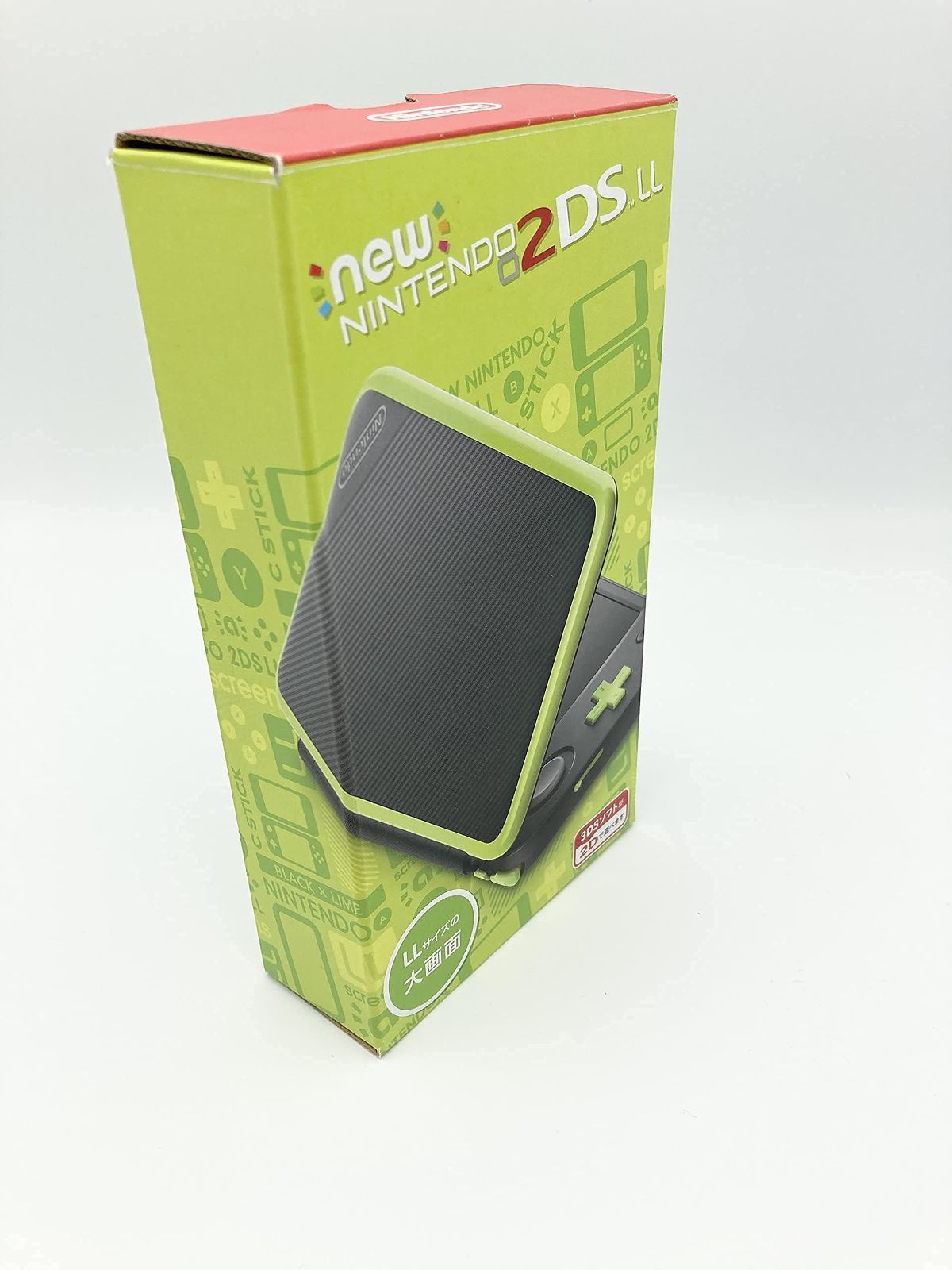 Nintendo 任天堂 Newニンテンドー2DS LL 中古 ブラック×ライム