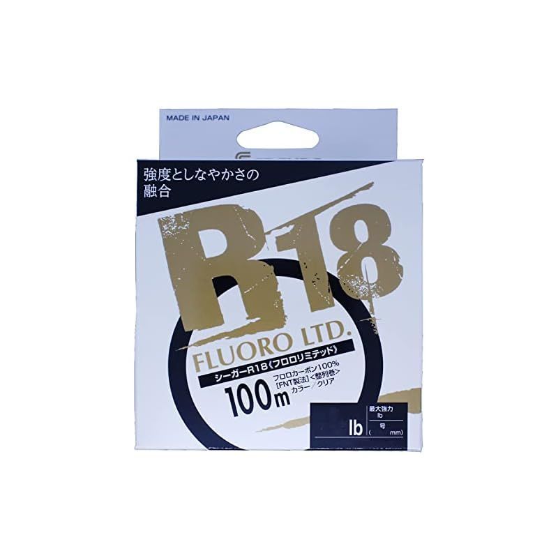 シーガー(Seaguar) ライン シーガー 脆い R-18フロロリミテッド 100m 16lb 透明