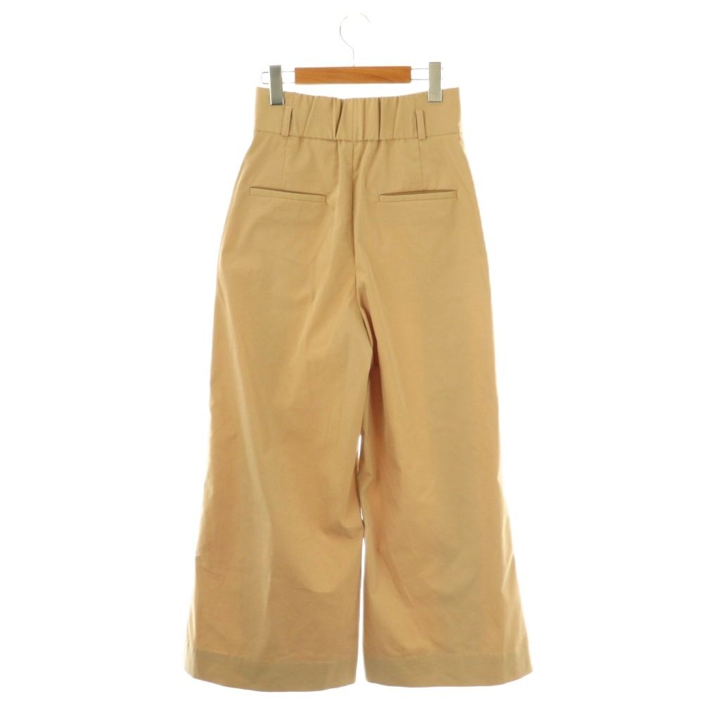 メゾンドドルチェ maison de Dolce セゾンワイドパンツ タック M ベージュ HK OS