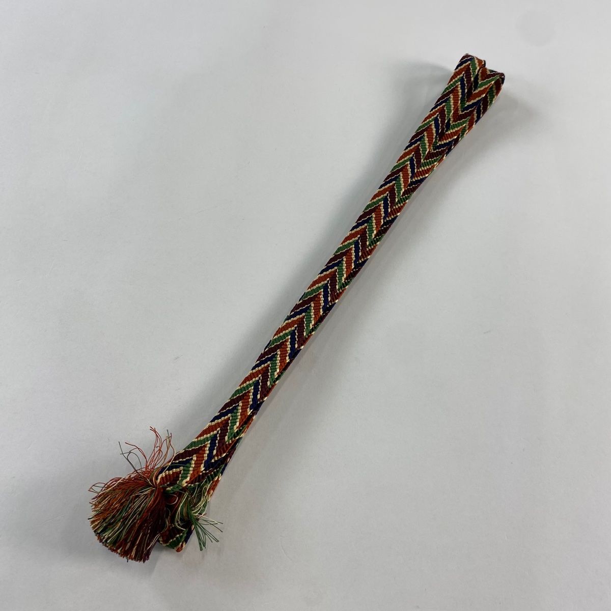 帯締め 無形文化財 有職組紐 道明 幾何学模様 赤茶 正絹 和装小物