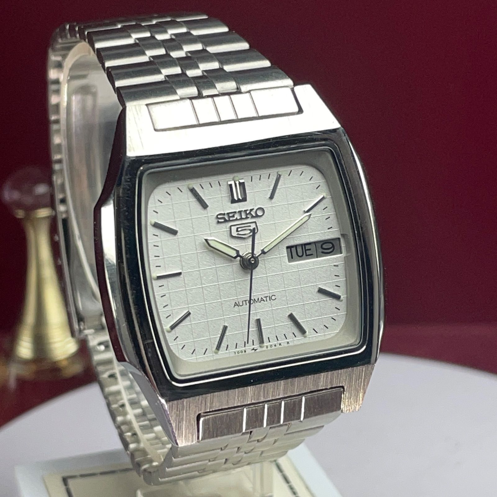 モデル SEIKO 5 1985年製 ヴィンテージ アンティーク セイコー 稼働品 自動巻 デイデイト