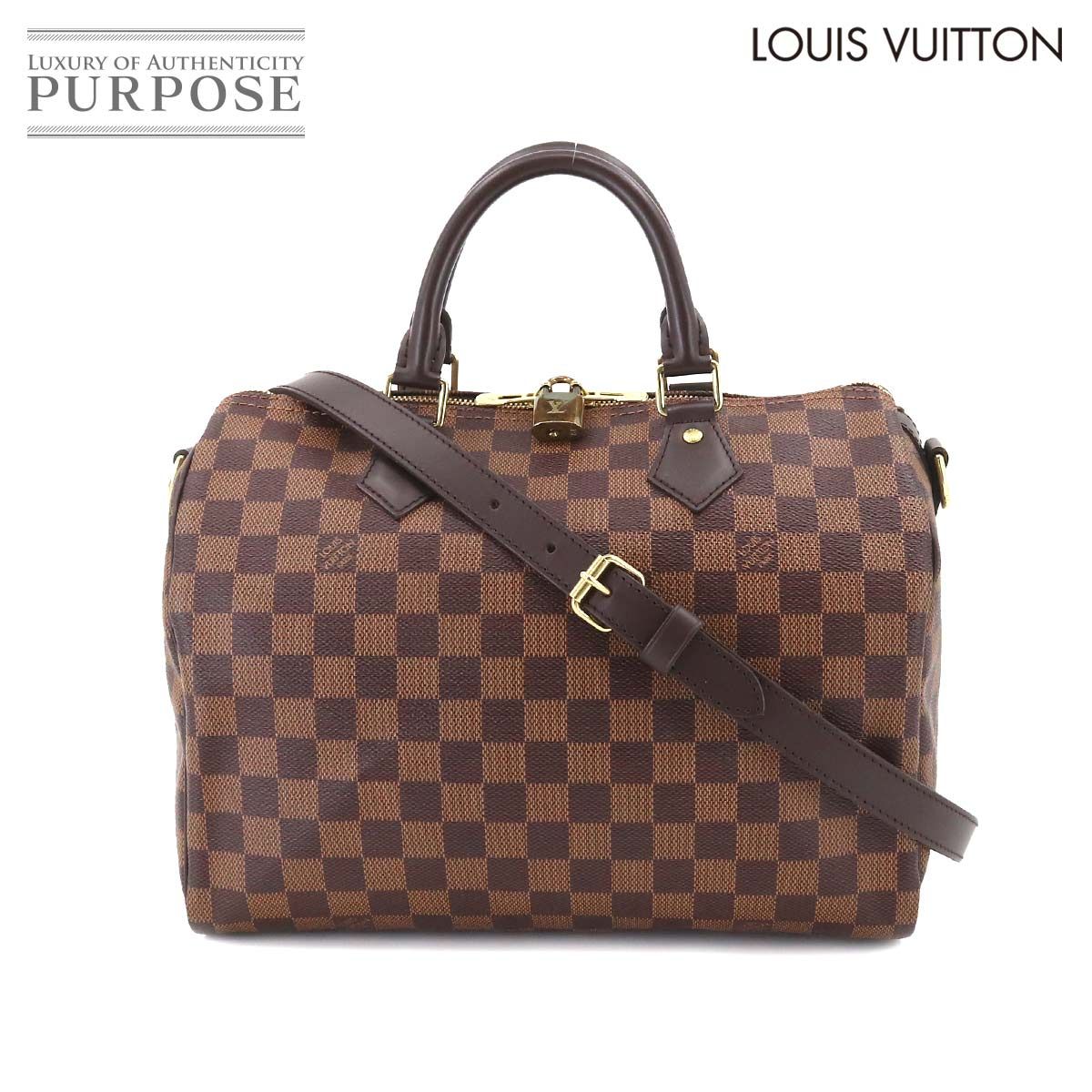 未使用 展示品 ルイ ヴィトン LOUIS VUITTON ダミエ スピーディ バンドリエール 30 2way ハンド ショルダー バッグ エベヌ  N41367 90209195