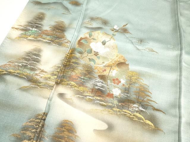 ［4353］訪問着 美品 雪輪花文 金銀彩 逸品 正絹 着物 袷 4353］訪問着 美品 雪輪花文 金銀彩 逸品 正絹 着物 袷 - メルカリ