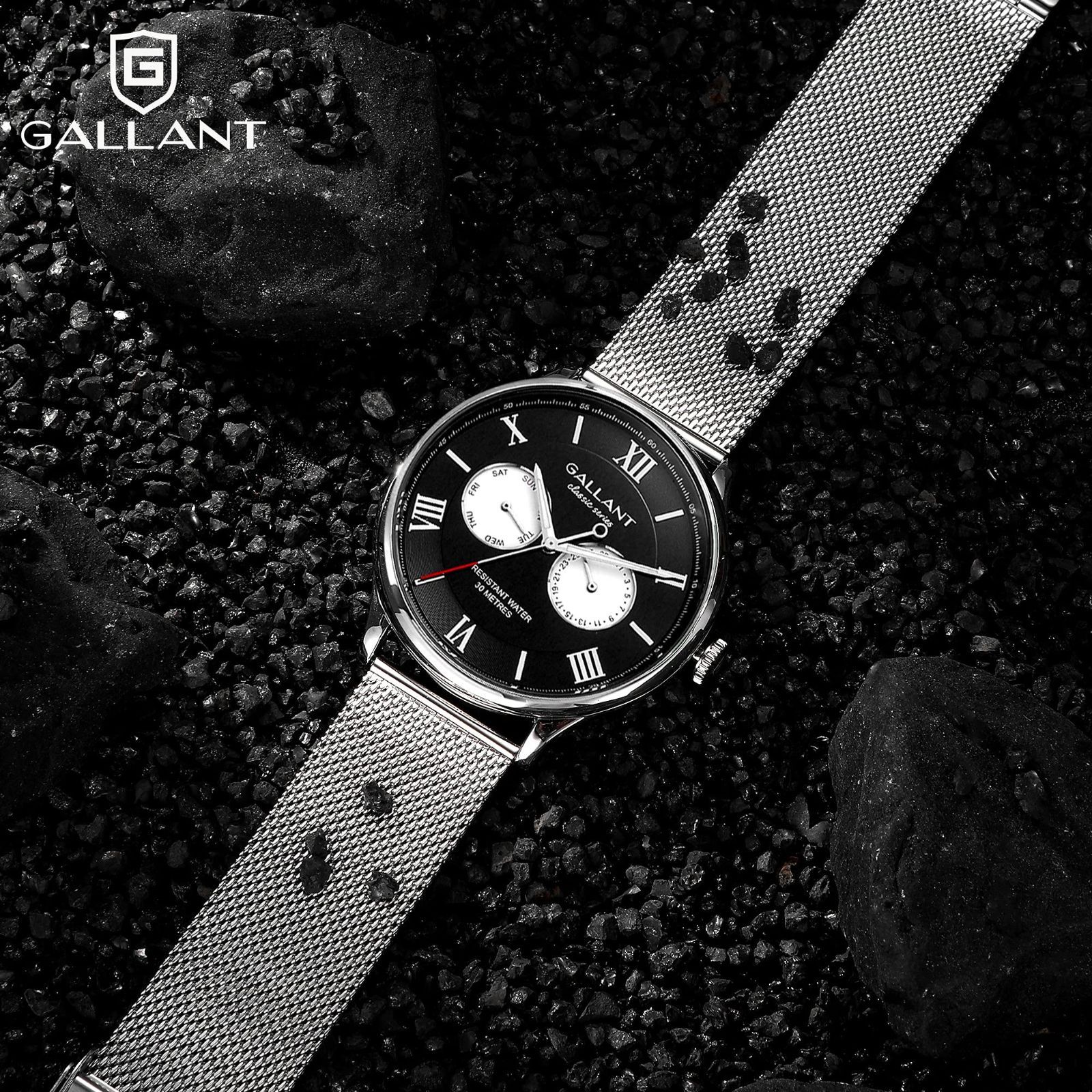 数量限定】42mm カジュアル ブラック なビジネス クラシック ステンレス鋼バンド ローマ数字時計 日付曜日表示 アナログ腕時計 防水 メンズ腕時計  腕時計 - メルカリ