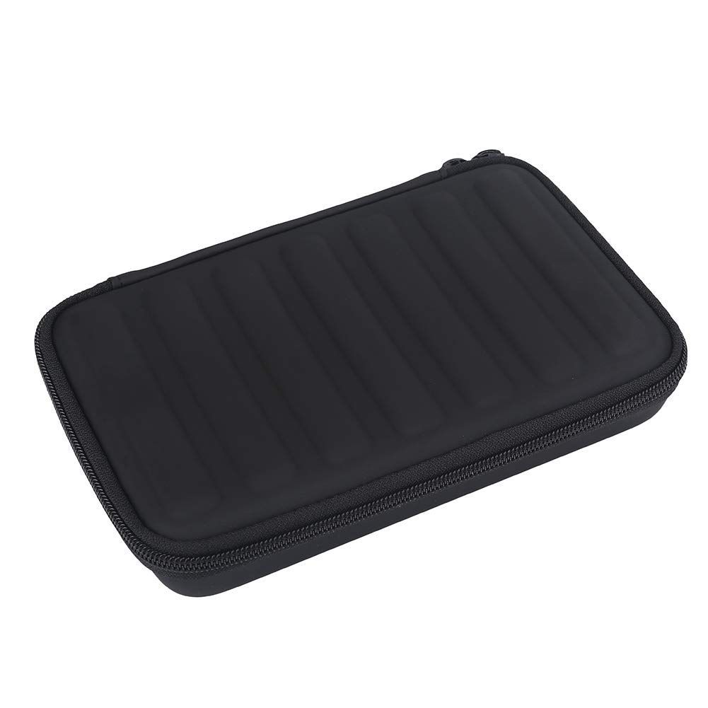 Alomejor ハーモニカケース PUレザー 7本入れ 10ホールハーモニカ用 収納ケース セミハード 耐久性 実用性 ポータブル ハーモニカバッグ