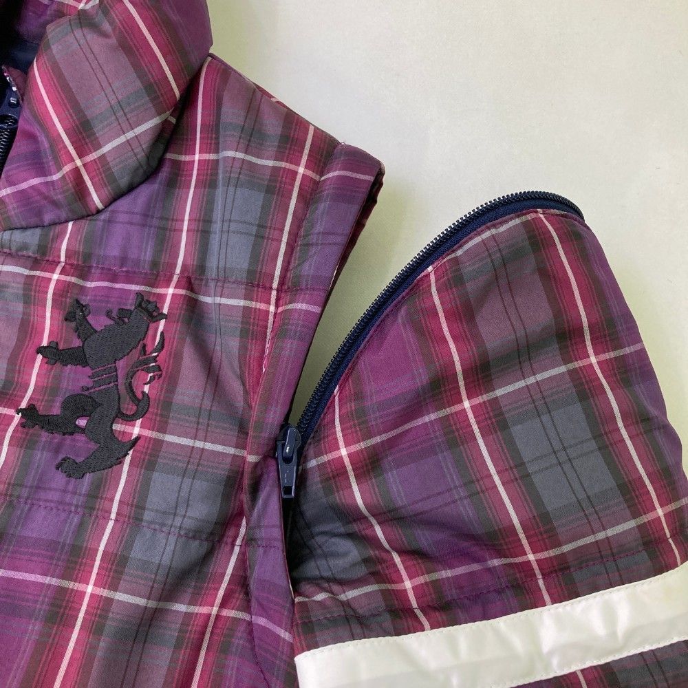 サイズ：S ADMIRAL アドミラル 2WAY 中綿 ジップジャケット チェック柄