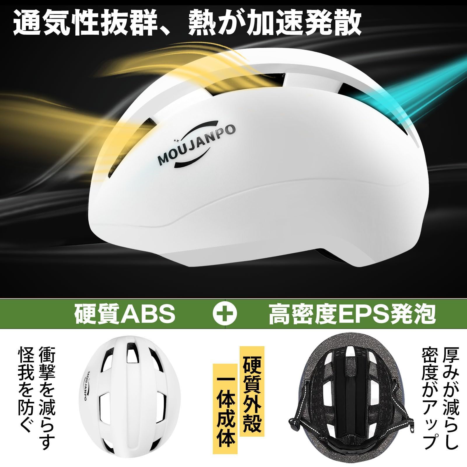 在庫処分】日差し除けのつば付きヘルメットデザイン 超軽量ロード